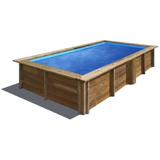 Gre Pools Sunbay Lemon 375x200x68 Cm Rechteckiger Pool - Wood / Blue - 375 x 200 x 68 cm