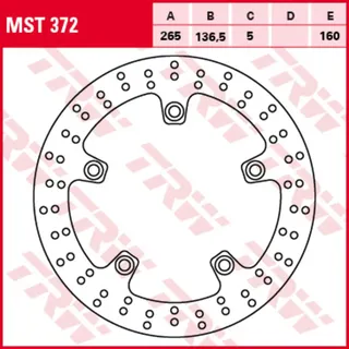 TRW Bremsscheibe Trw Mst372 1 Stück