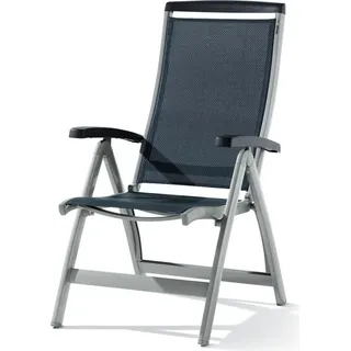 Sieger Gartenklappsessel 63 x 75 x 112 cm graphit/grau klappbar