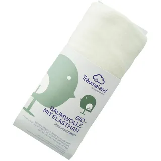 Träumeland Spannbettlaken Bio-Baumwolle mit Elasthan mint 100 x 100 cm