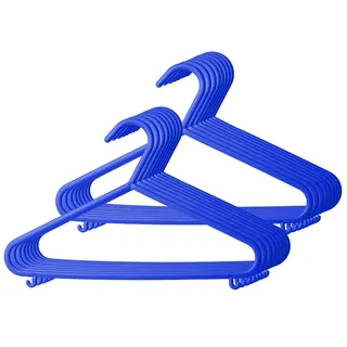 Bieco Kleiderbügel Kinder 16 St. Dunkelblau | Länge ca 30cm | Baby Kleiderbügel | Kunststoff Kleiderbügel Kinder | Baby Organiser Für Kleiderschrank | Clothes Hangers