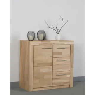 Kommode VOGL MÖBELFABRIK "Toronto", braun (kernbuchenfarben, kernbuche massiv), B:91cm H:87cm T:42cm, Holzwerkstoff, Massivholz, Sideboards, Kommode, Breite 91 cm