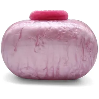 GSYPS Acryl Abend Clutch Tasche für Frauen Shell Form Schulter Crossbody Tasche Glitzer Marmor Geldbörse Handtasche, Pink