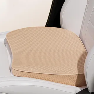 Rngwxoe 2-in-1 Keilkissen Auto oder Lendenkissen - 8 cm Weich Memory Foam Autositzkissen Fahrersitz - Komfort Sitzkissen Auto Autokissen Sitzkeilkissen für Auto und LKW, Beige