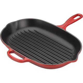 Le Creuset Signature Grillpfanne 26 cm oval kirschrot