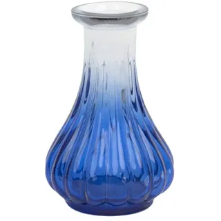 Talking Tables 1x recycelte Glasvase Blau Blumenvasen Dekoration – Elegante Souk Vase für frische Blumenarrangements, ideal für Jede Tischdekoration – Maße: 10cm x 6,5cm