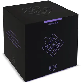 Black Box Puzzle 1000 Teile, Blackbox Puzzel mit Überraschungs-Motiv ohne Vorlage, Impossible Puzzle schwer für Erwachsene und Kinder ab 14 Jahren, Puzzle Box Menschen Edition 2021