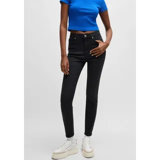 HUGO Blue Skinny-fit-Jeans »Malu« Skinny Fit mit mittlerer Leibhöhe, schwarz