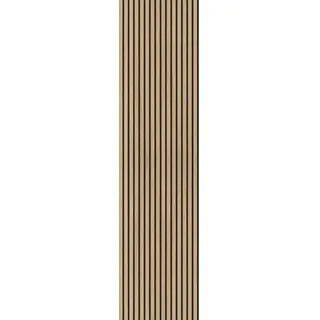 Novel Akustikpaneel , Hellbraun , Kunststoff, Holzwerkstoff , 60x250x2.1 cm , Fsc , Tapeten & Wandverkleidungen, Akustikpaneele