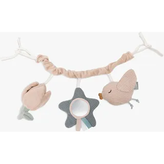 jollein Kinderwagenkette Baby - Lovely Birds - Zum Aufhängen - Kinderwagen Spielzeug - 100% Polyester - 60x20x5cm