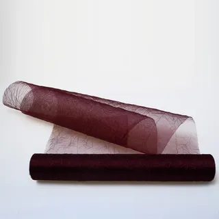 Crashorganza-Tischläufer Bordeaux - 28 cm breit - Rolle 5 Meter - 68280 38-R 280