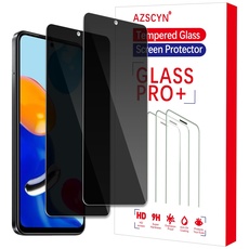 AZSCYN [2 Stück] Sichtschutz Schutzfolie für Xiaomi Redmi Note 11/11S Schutz Glas Sichtschutz Privacy Zubehör, 9H Härte, Anti Spy, Kratzfest, blasenfrei, Anti-Fingerprint