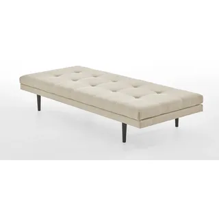 Atlantic Home Collection Polsterliege Bergen mit Kissenrolle, 85/200cm, Creme