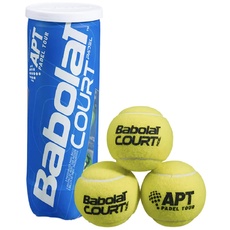 Babolat - Court Padel X3 - Packung mit 3 Padelbällen - Komfortabel und Widerstandsfähig - Vom Internationalen Padel-Verband Zugelassen - Offizielle Bälle der APT Padel Tour - Französische Marke