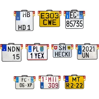 Heinz Bikes All-In-One 2.0, 3in1 Rück-/Kennzeichenl./Blinker - Schwarz - 180 x 200 mm