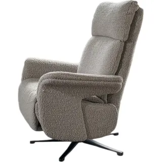 KAWOLA Sessel NAMA Relaxsessel drehbar Stoff taupe - Taupe