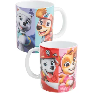 Paw Patrol Tasse - Team Girl Kaffeetasse Becher Kaffeebecher aus Keramik 320 ml
