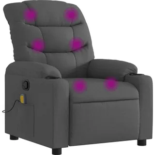 vidaXL Massagesessel Dunkelgrau Stoff - Grau