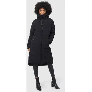 Marikoo Winterjacke »Marikoo Benikoo Damen lange Winterjacke B949«, schwarz