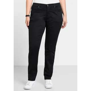 sheego Stretch-Hose Schwarz 40