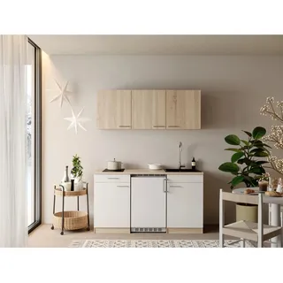 Respekta Küchenzeile 150 cm Weiß