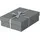 Aufbewahrungsbox 26,5 x 36,0 x 10,0 cm 3-tlg. grau