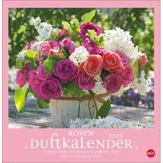 Heye Rosenduftkalender 2025: Duftender Posterkalender für die Wand mit 12 prachtvollen Fotos der schönsten Rosen. Dekorativer Wandkalender mit Tipps und Rezepten.