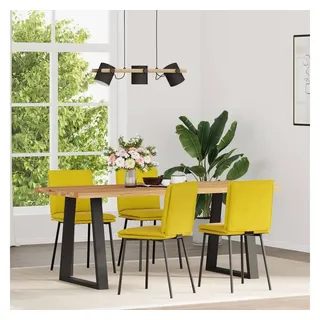 vidaXL Esszimmerstühle 4 Stk. Gelb Samt