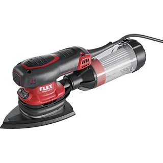 Flex Deltaschleifer ODE 2-100 EC (schwarz, rot, Deltaschleifer mit Drehzahlregelung, mit Klett-Schleifteller und PES-Microfilterpatrone, 230 V Schleifer, ergonomisch, Profi-Delta-Schleifer) 532017