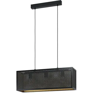 EGLO Sallicano 3-flg. 110 cm rund schwarz-gold