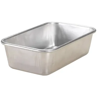 Nordic Ware Kastenform aus natürlichem Aluminium, L 22,9 cm, B 13,5 cm, H 7 cm, silberfarben