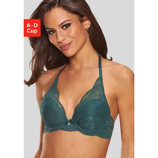 Nuance Neckholder-BH »Vivianna« mit verschiedenen Träger Varianten, mit floraler Spitze, Dessous, grün