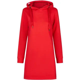 Midikleid SALZHAUT "Knielanges Kleid (Midi) MÖÖV KLEID", Damen, Gr. L, EURO, rot, Obermaterial: 65% Baumwolle CO. 35% Polyester PES., Kleider Midikleid