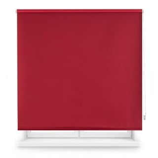 Decorblind | Thermo-Verdunkelungsrollo, Maße: 120 x 175 cm, Breite x Länge/Maße: Stoff: 117 x 170 cm, einfarbig, Bordeaux, einfache Montage an Wand oder Decke