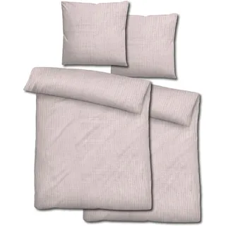 Doppelpack Sleezzz® Musselin Bettwäsche rosé 135 x 200 cm + 80 x 80 cm
