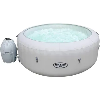 Bestway Lay-Z-Spa Paris AirJet, Whirlpool rund aufblasbar mit Massagefunktion, 196x196x66 cm