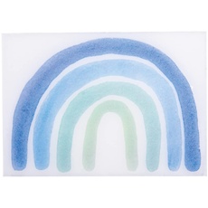 Rayher Wachsmotiv Regenbogen, pastellblau, 7 x 5 cm, 1 Stück, zum Kerzen verzieren, Verzierwachs für z.B. Taufkerze, 31636990