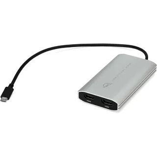 OWC USB-C Dual HDMI 4K Display Adapter mit DisplayLink - für Apple Silicon M1 & M2 Macs oder andere Macs oder PCs mit USB-C oder Thunderbolt