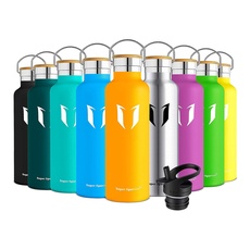 Super Sparrow Trinkflasche Edelstahl -350ml- Auslaufsicher Thermoskanne, BPA-Frei Wasserflasche - Kohlensäure Thermosflasche für Kinder, Sport, Schule, Fitness, Camping