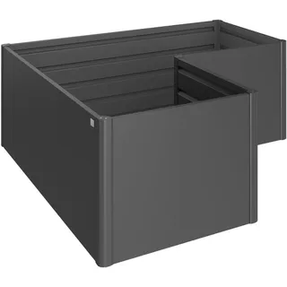Biohort Hochbeet L2 x 1 201 x 201 x 77 cm Dunkelgrau-metallic