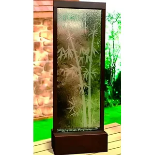 Wandpaneel LED Wasserwand Wasser Wände Wasser Blasen Wand Waterwall 200x200cm - Transparent