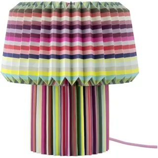 Remember Led-Tischleuchte , Hellgrün, Hellrosa, Magenta , Papier , rund , 31 cm , mit Schalter , Lampen & Leuchten, Innenbeleuchtung, Tischlampen