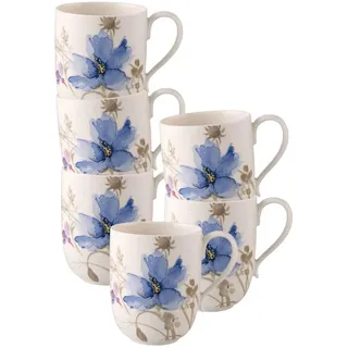 Villeroy & Boch Latte Macchiato Becher 0,37 l Bunt 6 St.