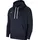 Herren M Nk Flc Park20 Po Hoodie Kapuzenpullover, Obsidian/White/White, L