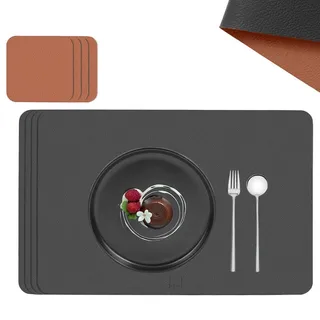 sänger Tischset, Anthrazit, Kunststoff, Rechteckig, 44.5x30 cm Wohntextilien, Tischwäsche, Tischsets