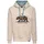 Hoodie Beige/Hellblau S