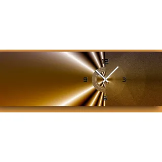 6041 Dixtime Designer Wanduhr, Wanduhren, Moderne Wohnraumuhr 35cm x 100cm