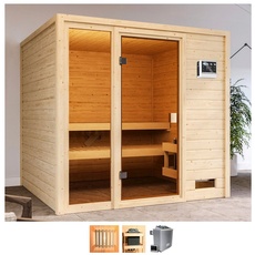 Bild von Sauna »Jackie«, 9-kW-Bio-Ofen mit ext. Steuerung, beige