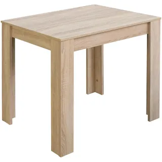 Mäusbacher Küchentisch 60 x 75 x 60 cm Eiche sägerau