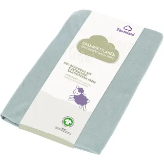 Träumeland Spannbetttuch mint nach GOTS zertifiziert, 60 x 120 cm + 70 x 140 cm
